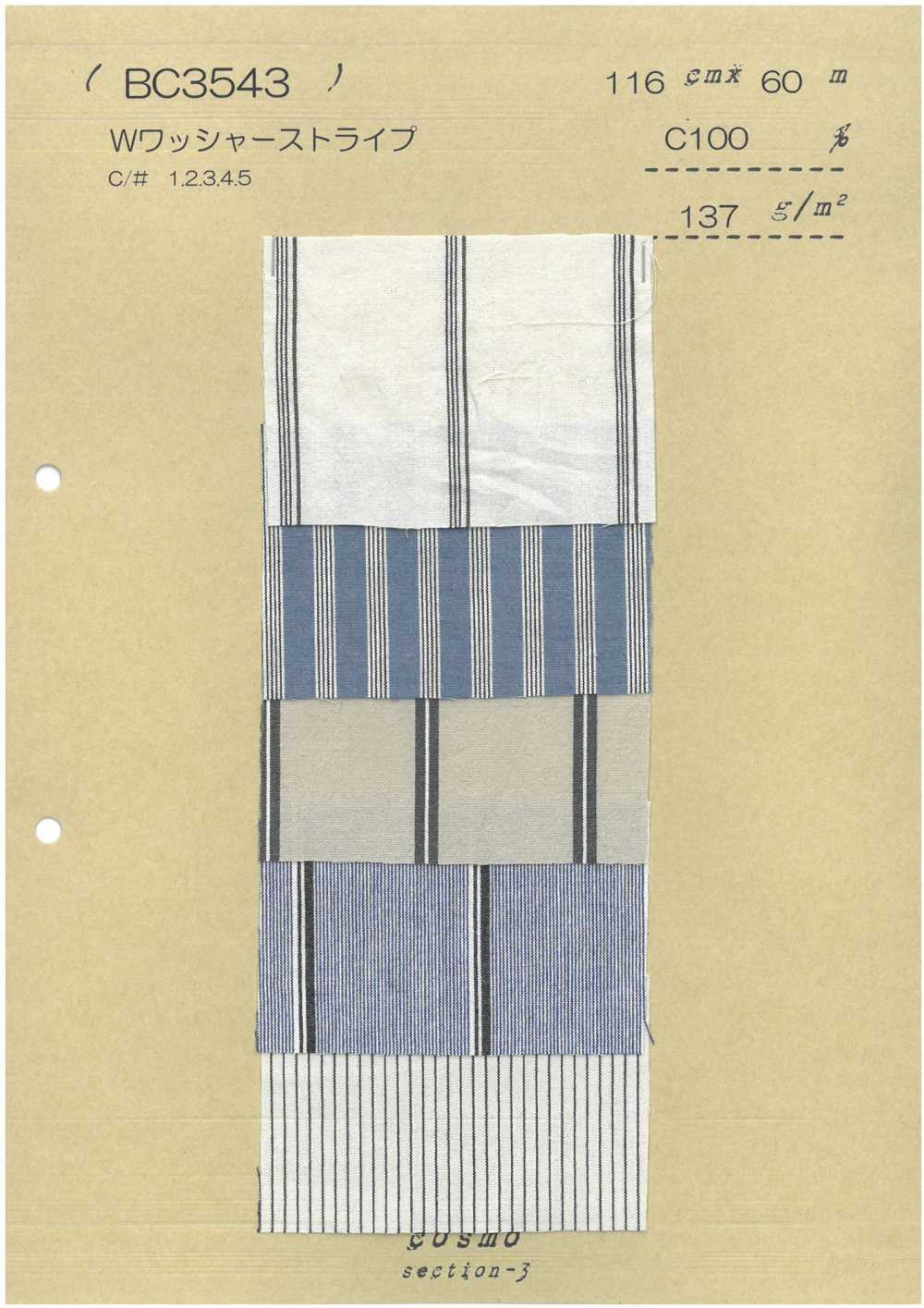 BC3543 Kẻ Sọc Vải Voan COSMO TEXTILE
