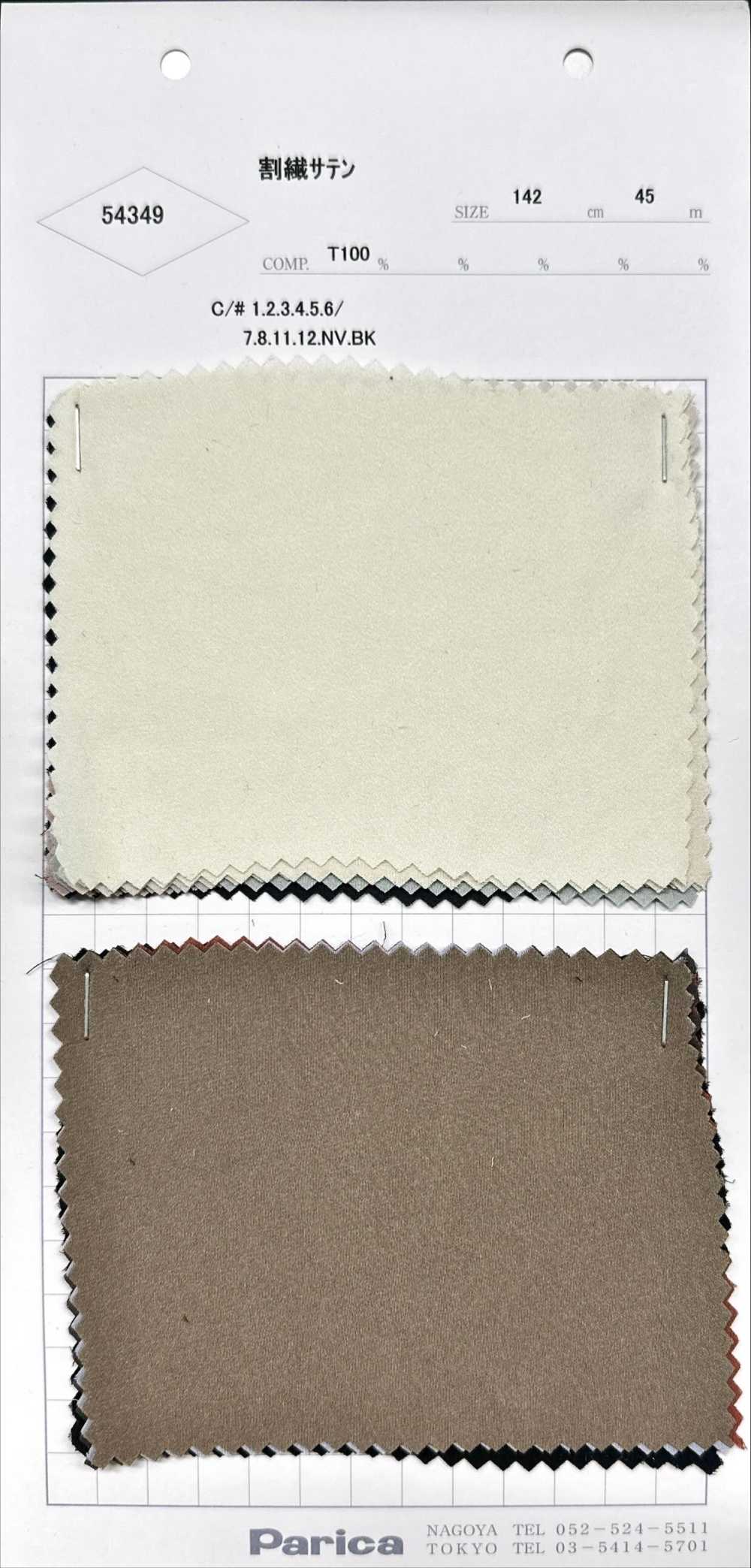 54349 Vải Satin Xẻ PARICA