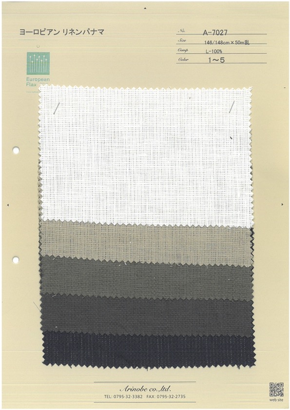A-7027 Vải Lanh Châu Âu Panama ARINOBE CO., LTD.