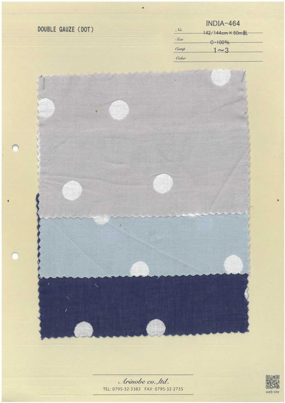 INDIA-464 Chắp Mảnh Madras[Vải] ARINOBE CO., LTD.