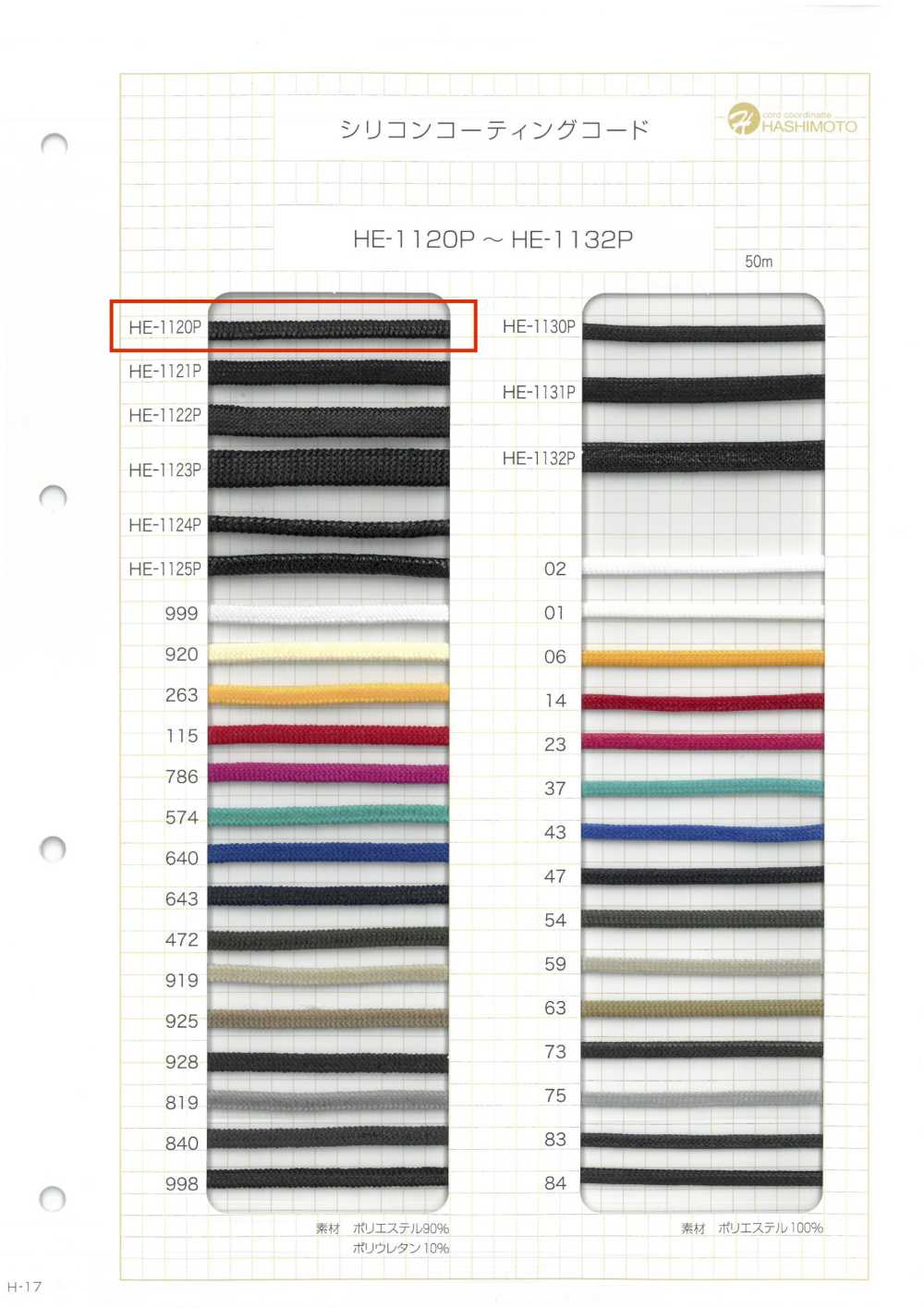 HE-1120P Dây Bọc Silicon SS[Ruy Băng, Băng, Dây] Không thương hiệu