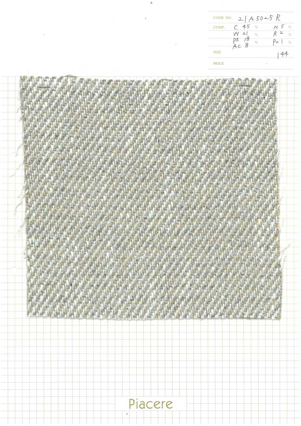 21A5025R Vải Tuýt W-mix Piacere