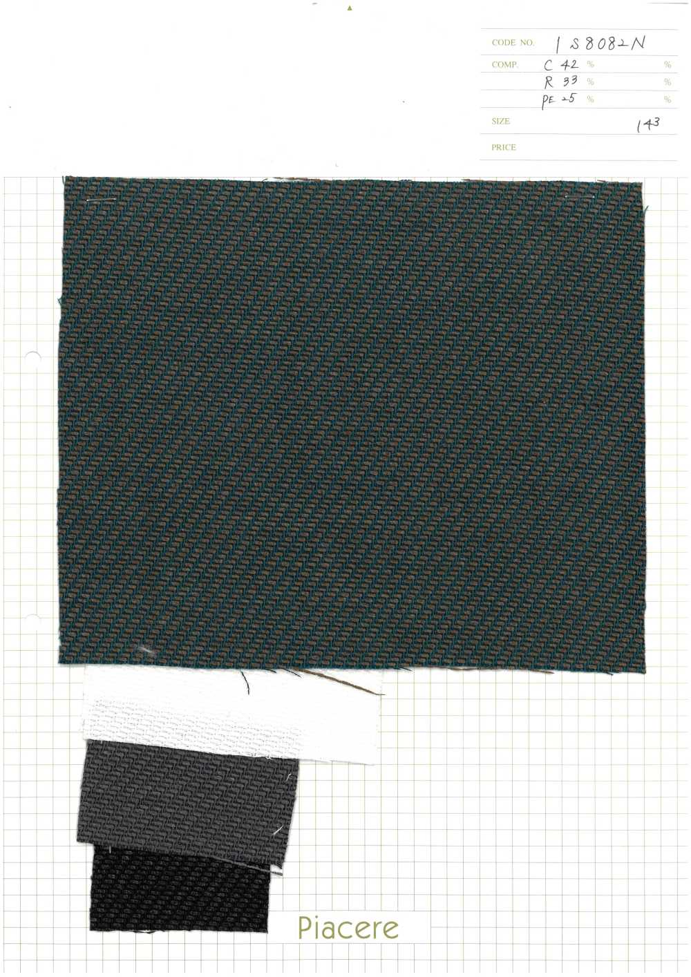 1S8082N Raffia Kersey[Vải] Piacere