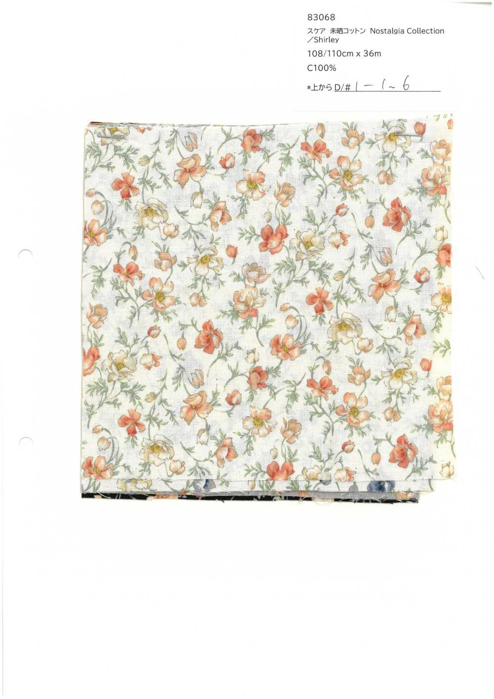 83068 Bộ Sưu Tập SEVENBERRY® Scare Unbleached Cotton Nostalgia / Shirley[Vải] VANCET