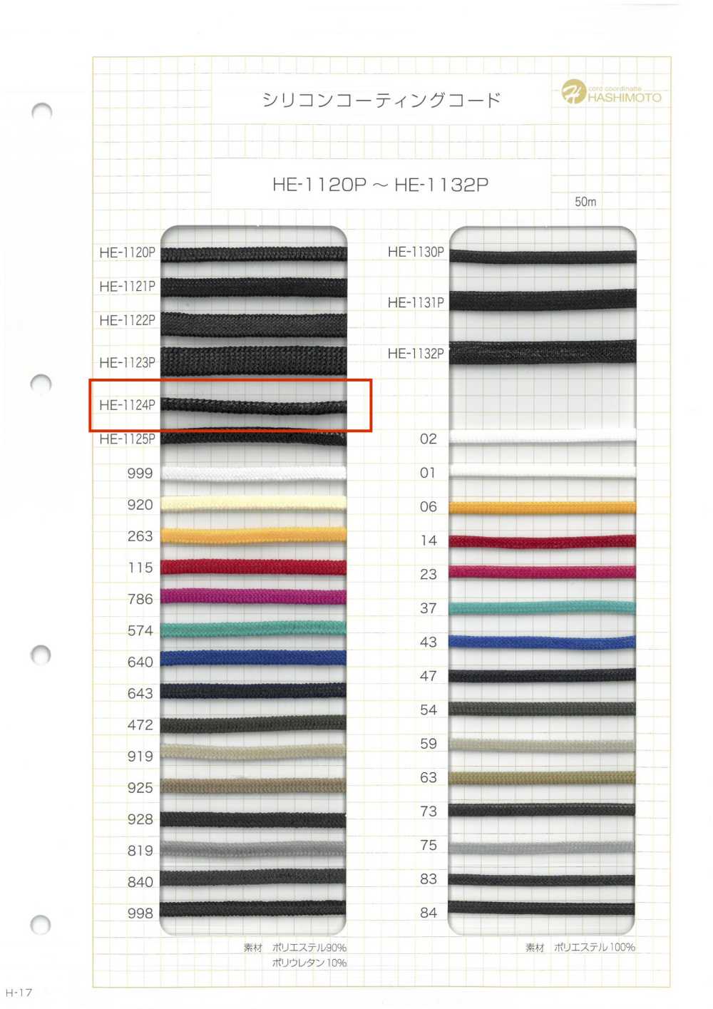 HE-1124P Đồng Dây đo Dây Phủ Silicon[Ruy Băng, Băng, Dây] Không thương hiệu