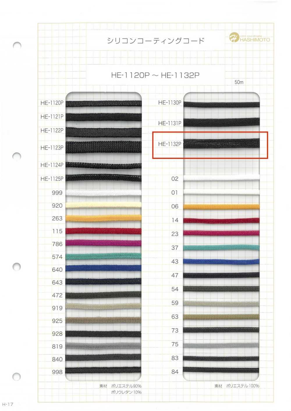 HE-1132P Đồng Dây đo Dây Phủ Silicon[Ruy Băng, Băng, Dây] Không thương hiệu