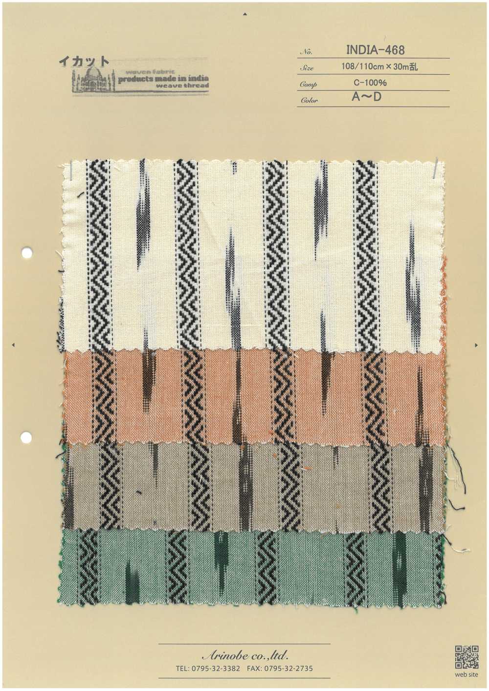 INDIA-468 Ikat[Vải] ARINOBE CO., LTD.