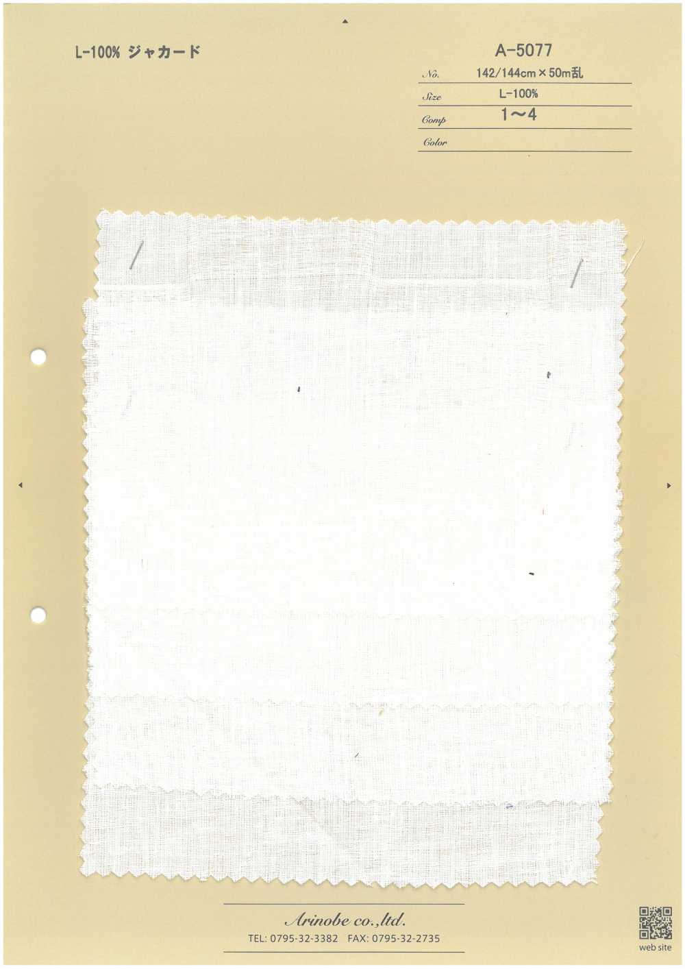 A-5077 L-100% Jacquard[Vải] ARINOBE CO., LTD.