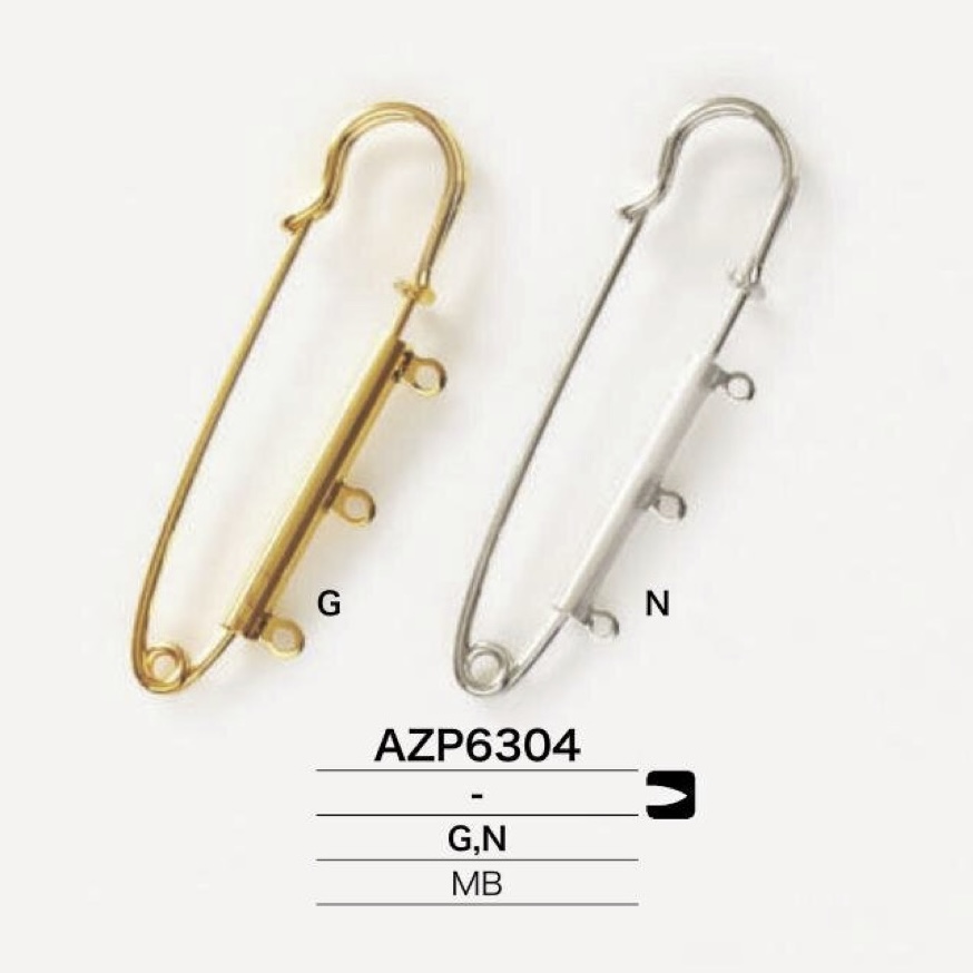 AZP6304 Ghim Cài Chăn Bằng đồng Thau[Các sản phẩm khác] IRIS