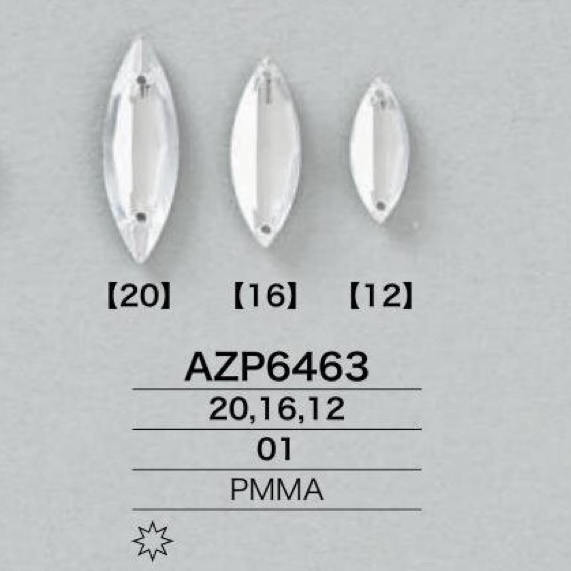 AZP6463 Các Bộ Phận May Nhựa Resin Acrylic[Các sản phẩm khác] IRIS