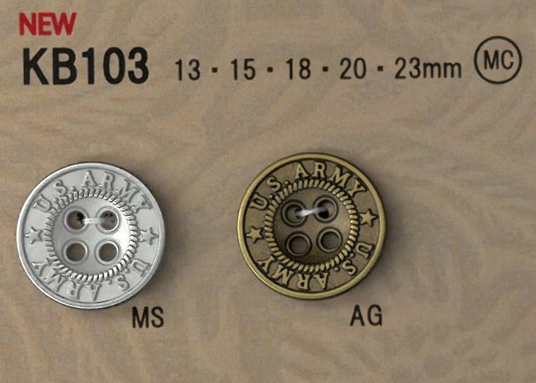 KB103 Những Chiếc Cúc Kim Loại Kiểu Cổ điển Có Viền. DAIYA BUTTON