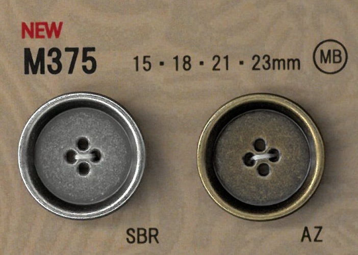 M375 Những Chiếc Cúc Kim Loại Kiểu Cổ điển Có Viền. DAIYA BUTTON