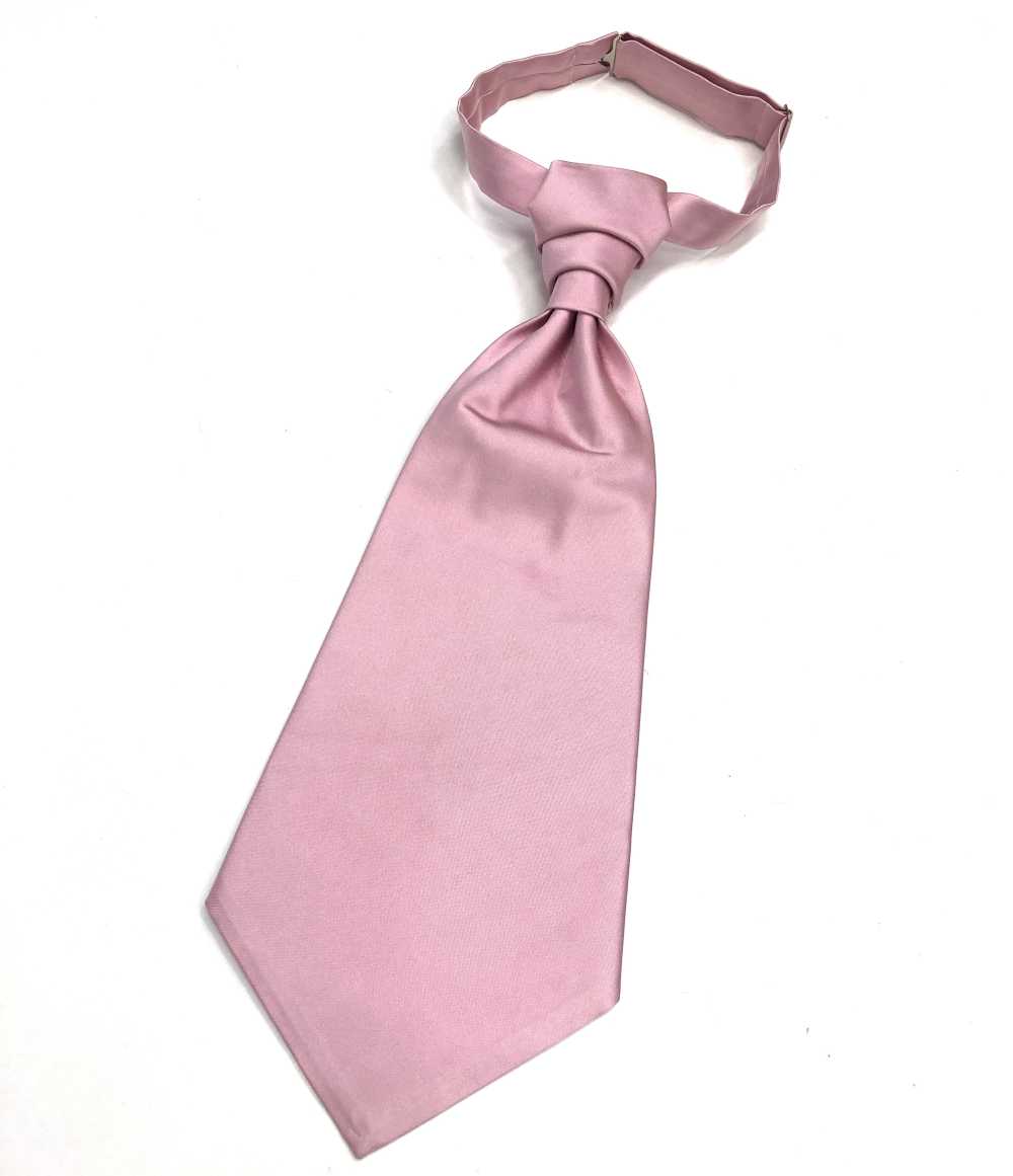 YT-987P Khăn Ascot Nhật Bản (Cà Vạt Châu Âu) Silk Satin Hồng[Lễ Phục Kiện Trang Trọng] Yamamoto(EXCY)