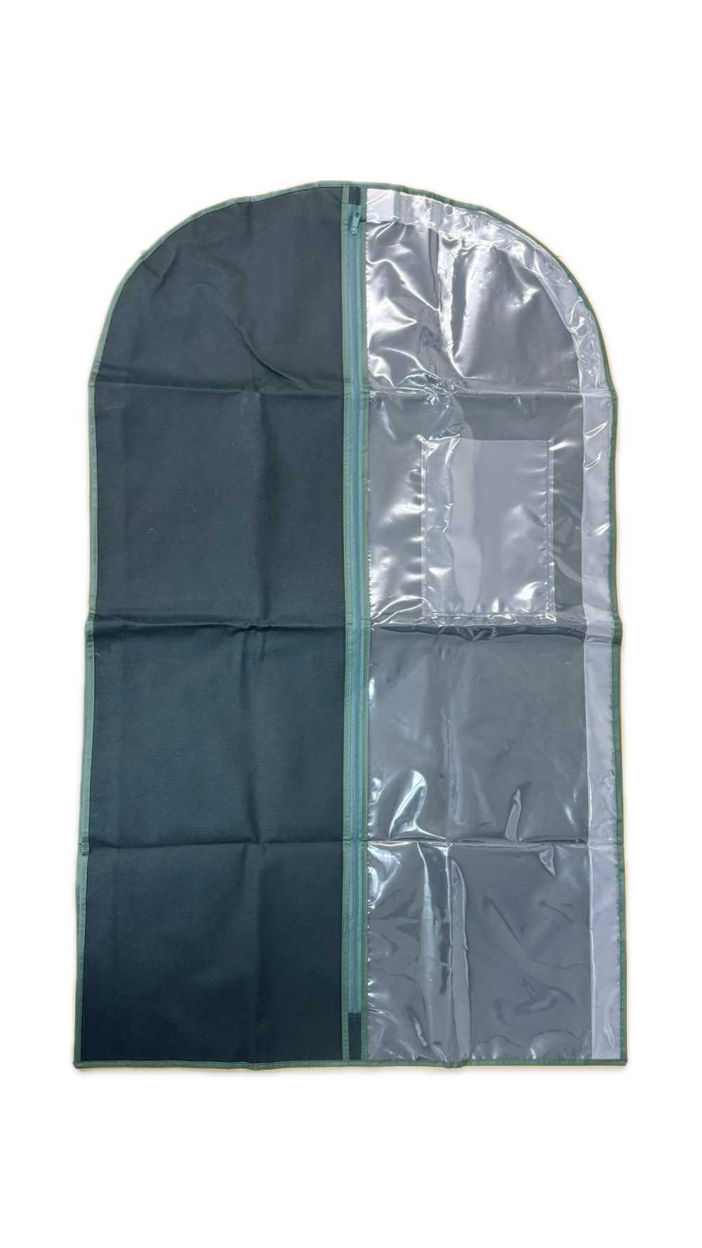 FA182 Vỏ Bọc Bảo Quản Comple Có Gân, Màu Xanh Lá Cây[Móc áo/ Túi Xách đựng Quần áo]
