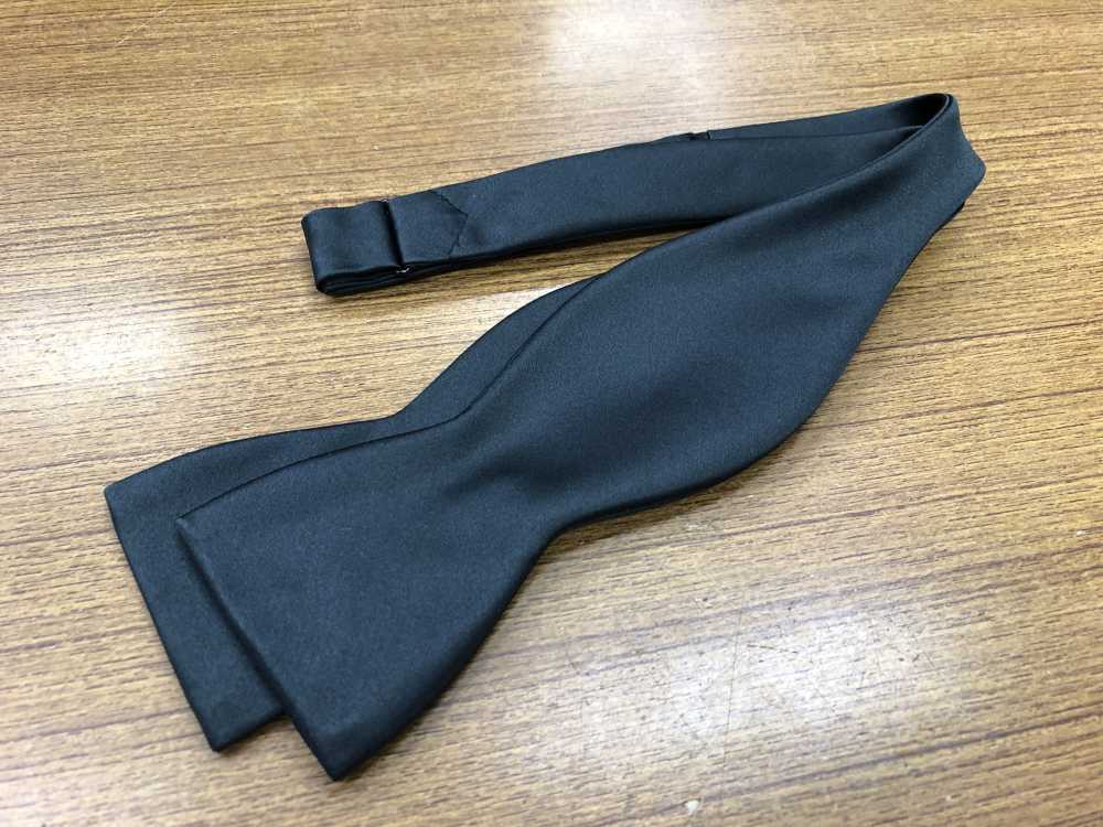 VMT-BK VANNERS Vải Thắt Nơ đeo Cổ Tay Màu đen Sa Tanh[Lễ Phục Kiện Trang Trọng] Yamamoto(EXCY)