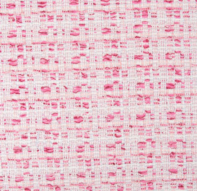Z7575 LINTON Linton Vải Tweed Made In England Vải Trắng X Hồng LINTON