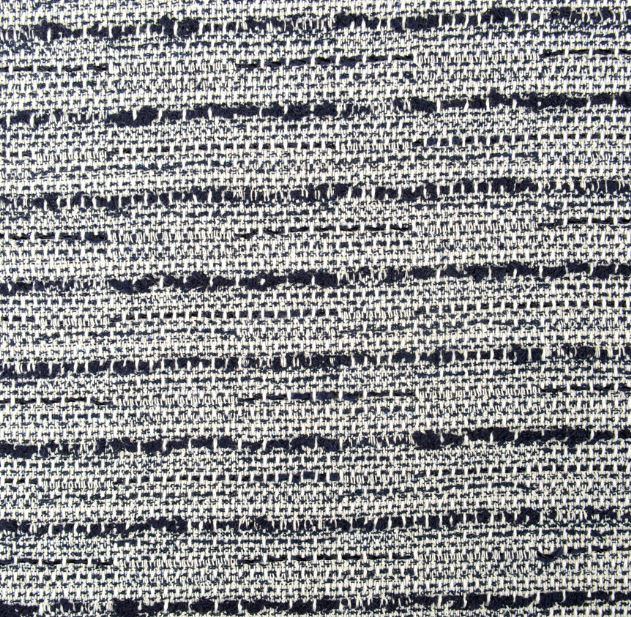 Z30040 LINTON Vải Vải Tweed Sản Xuất Tại Anh Navy Blue X White X Blue Lame Chỉ LINTON