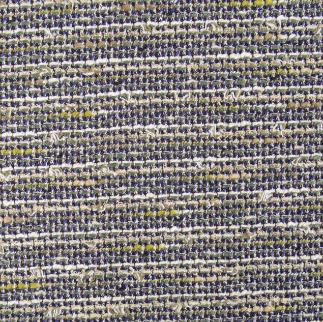 Z6351 LINTON Vải Vải Tweed Sản Xuất Tại Anh Tím Xanh Lam X Xanh Lục X Trắng LINTON