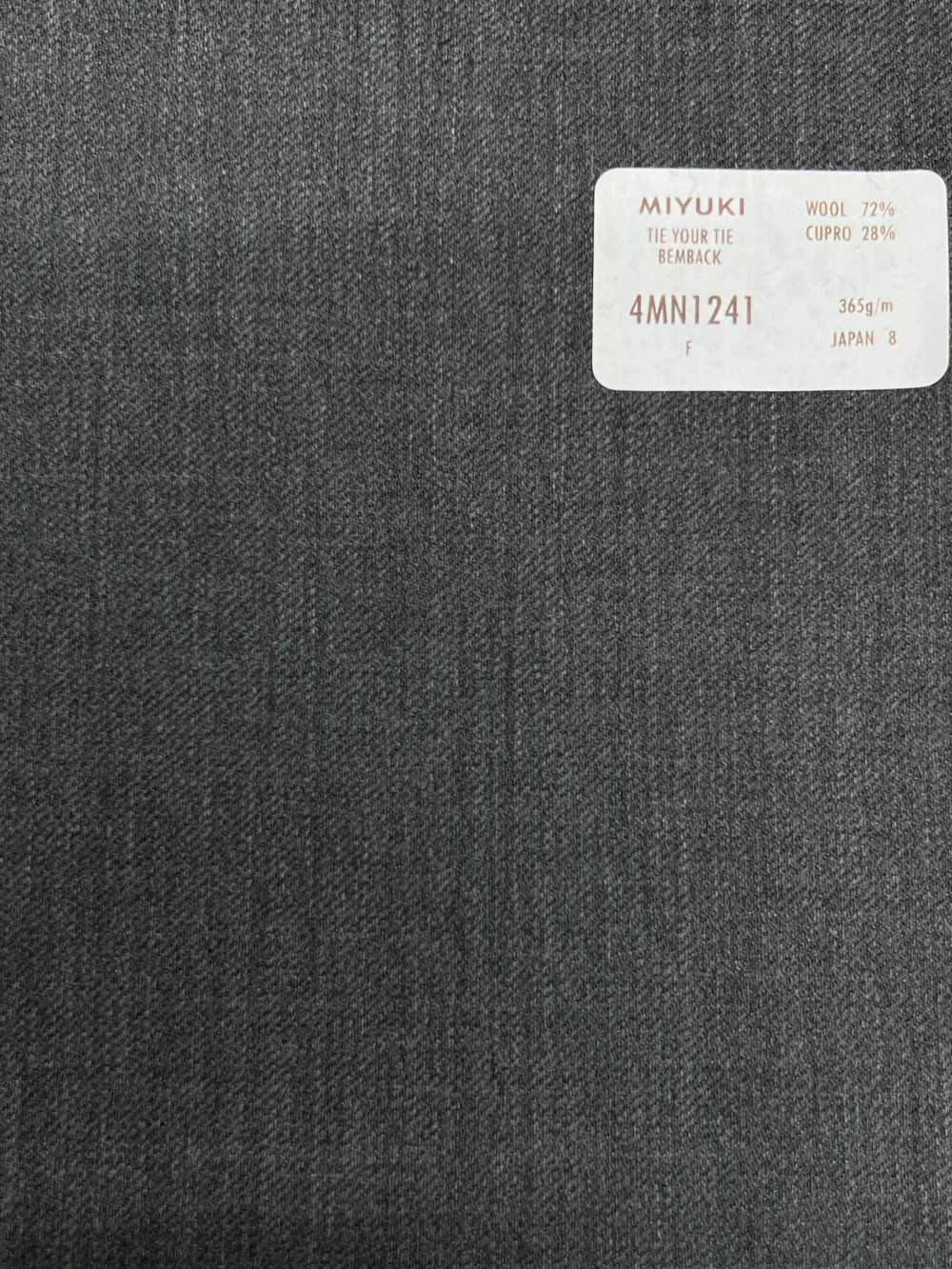 4MN1241 DÒNG SÁNG TẠO TIE BEMBACK Xám Vừa[Vải] Miyuki Keori (Miyuki)