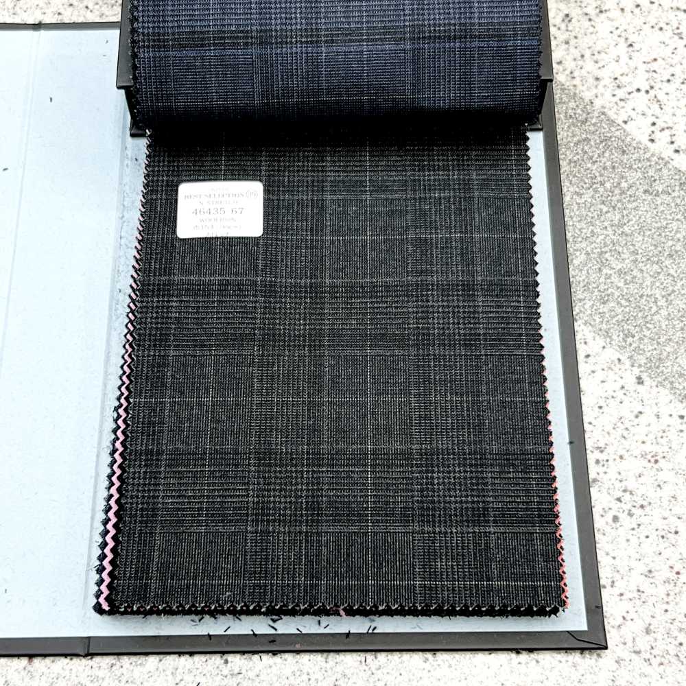 46435-67 25SS LỰA CHỌN TỐT NHẤT [N-STRETCH] N- Co Giãn Kẻ Caro Tartan Xám đậm[Vải] Công Ty TNHH Kunishima