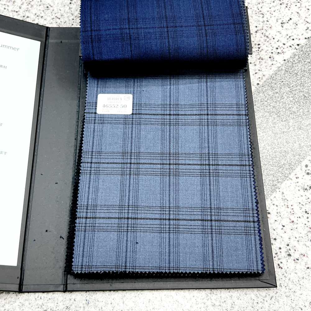 46552-50 25SS HERDREX [PROLIDO] Prolido Charcoal Blue Tartan Kẻ Caro[Vải] Công Ty TNHH Kunishima