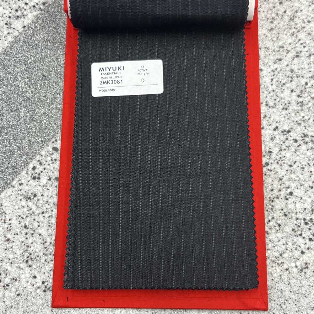 2MK3081 25SS MIYUKI Vải ACTIVA Sọc Kẻ Sọc Than Miyuki Keori (Miyuki)