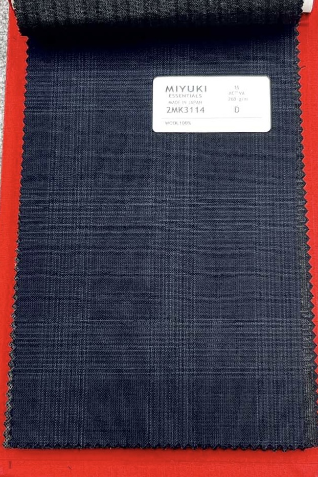 2MK3114 25SS MIYUKI ESSENTIALS ACTIVA Vải Kẻ Caro Miyuki Keori (Miyuki)