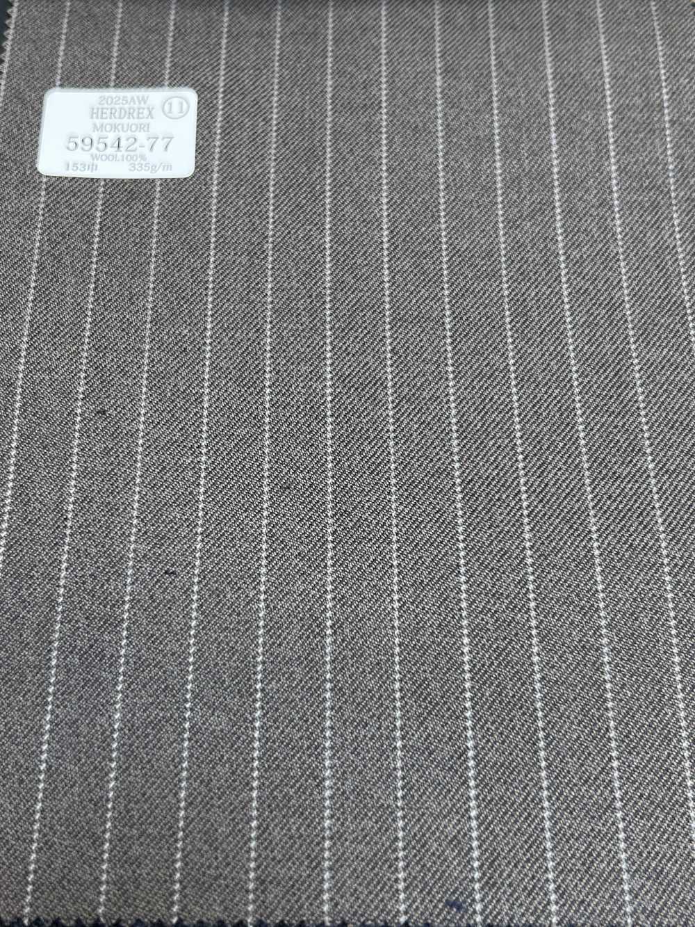 59542-77 25AW HERDREX [MOKUORI] Lăn Khử Mùi Mokuori Brown Pencil Kẻ Sọc Wool[Vải] Công Ty TNHH Kunishima