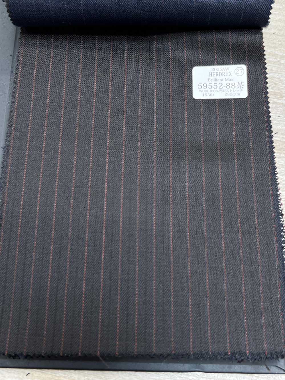 59552-88 25AW HERDREX [Brilliant Max] Kẻ Sọc Xen Kẽ Màu Nâu Sẫm Brilliant Max[Vải] Công Ty TNHH Kunishima