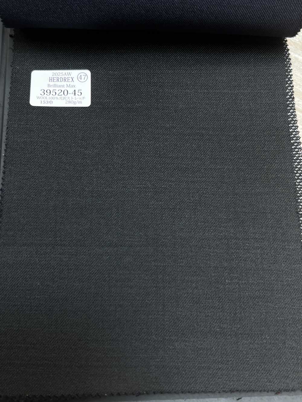 39520-45 25AW HERDREX [Brilliant Max] Brilliant Max Charcoal Vải Trơn Không Hoạ Tiết Công Ty TNHH Kunishima