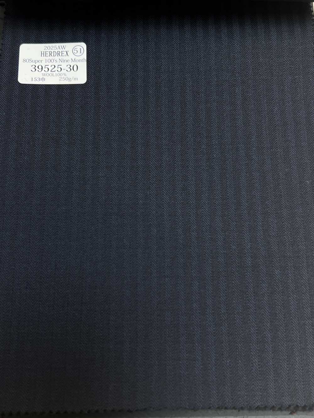 39525-30 25AW HERDREX [80 SUPER 100'S NINE MONTH] Kẻ Sọc Màu Xanh Navy[Vải] Công Ty TNHH Kunishima