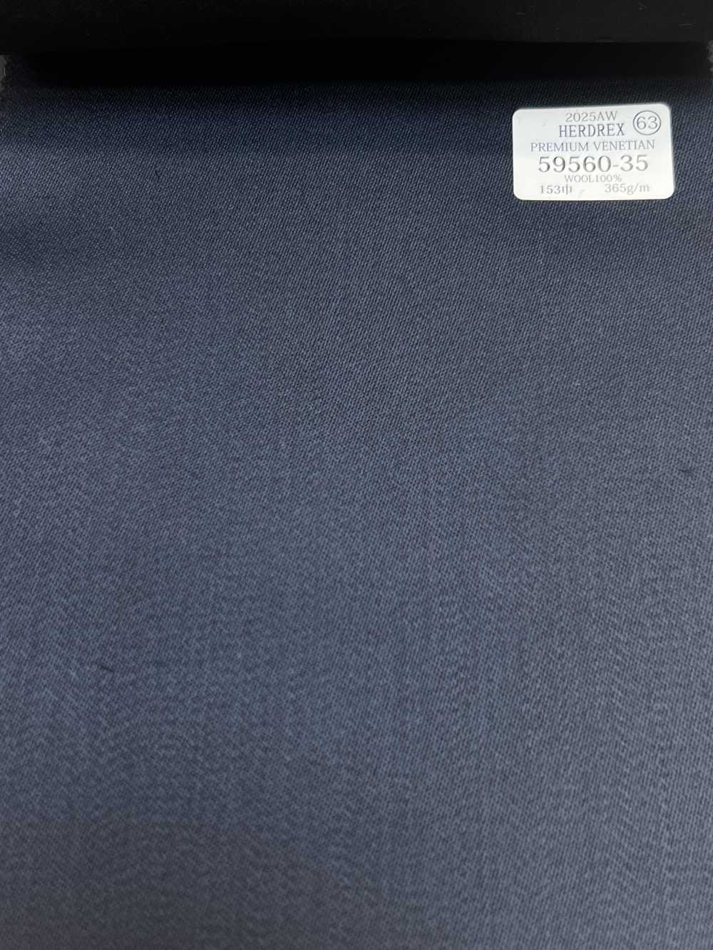 59560-35 25AW HERDREX [PREMIUM VENETIAN] Vải Trơn Không Hoạ Tiết Màu Xanh Venetian Cao Cấp Công Ty TNHH Kunishima