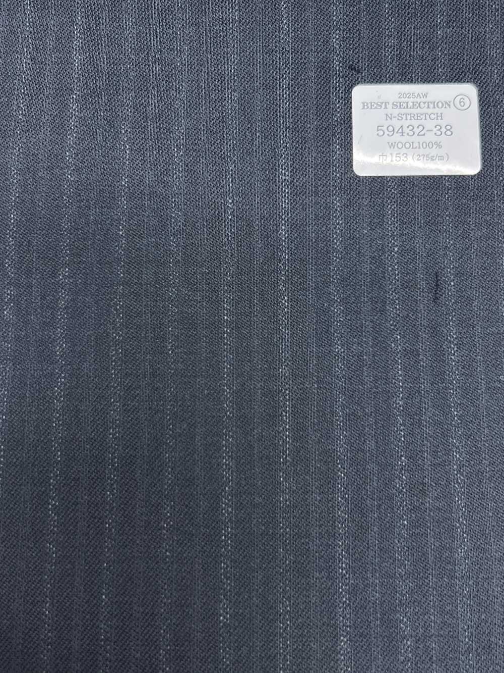 59432-38 25AW LỰA CHỌN TỐT NHẤT [N-STRETCH] N Co Giãn Kẻ Sọc Bóng Màu Xám Than[Vải] Công Ty TNHH Kunishima