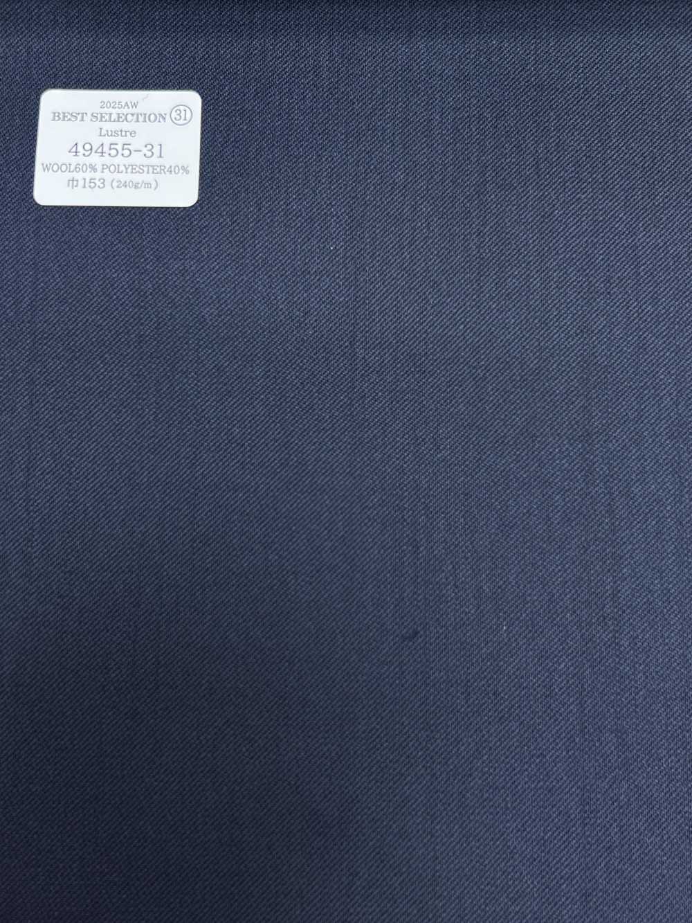 49455-31 25AW LỰA CHỌN TỐT NHẤT [Lustre] Luster Blue Vải Trơn Không Hoạ Tiết Công Ty TNHH Kunishima