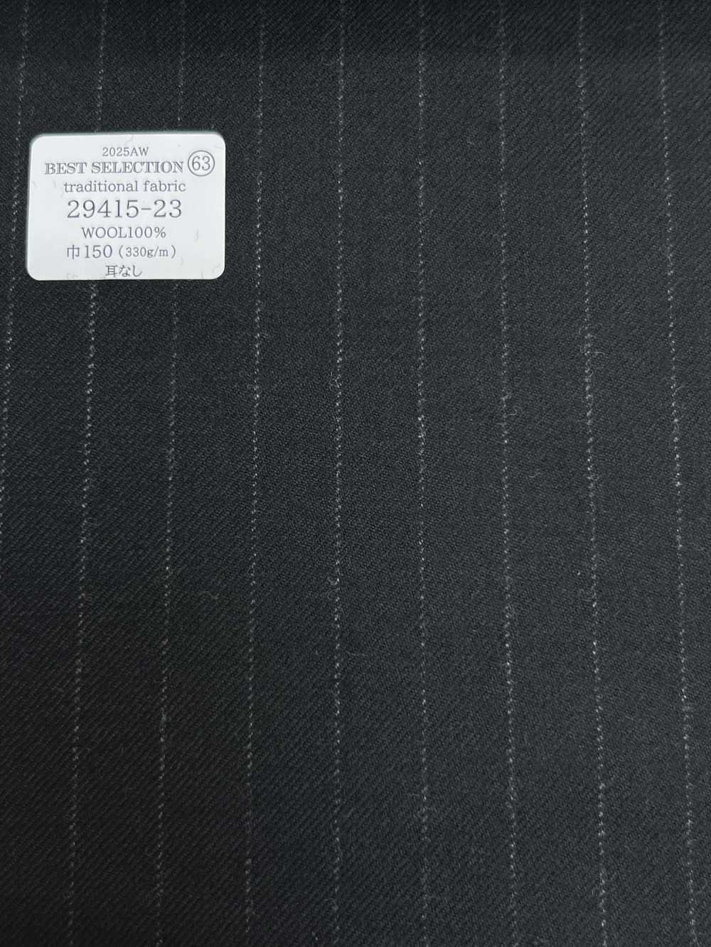 29415-23 25AW BEST SELECTION [vải Truyền Thống] Vải Truyền Thống Kẻ Sọc Xám Than Công Ty TNHH Kunishima