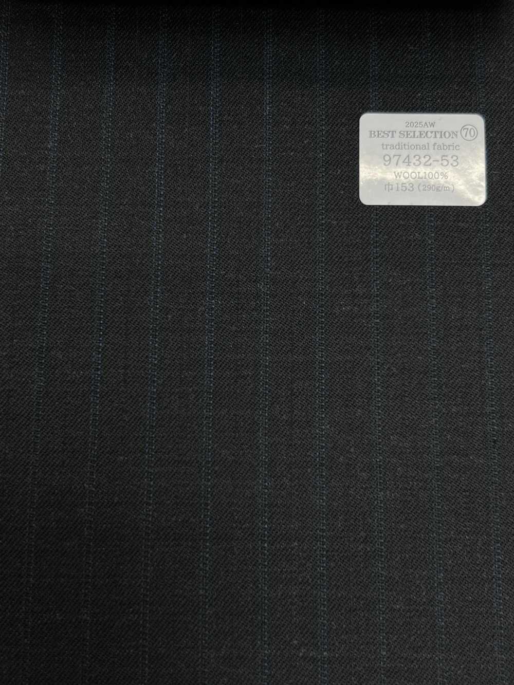 97432-53 25AW BEST SELECTION [vải Truyền Thống] Vải Truyền Thống Kẻ Sọc Xám Than Công Ty TNHH Kunishima