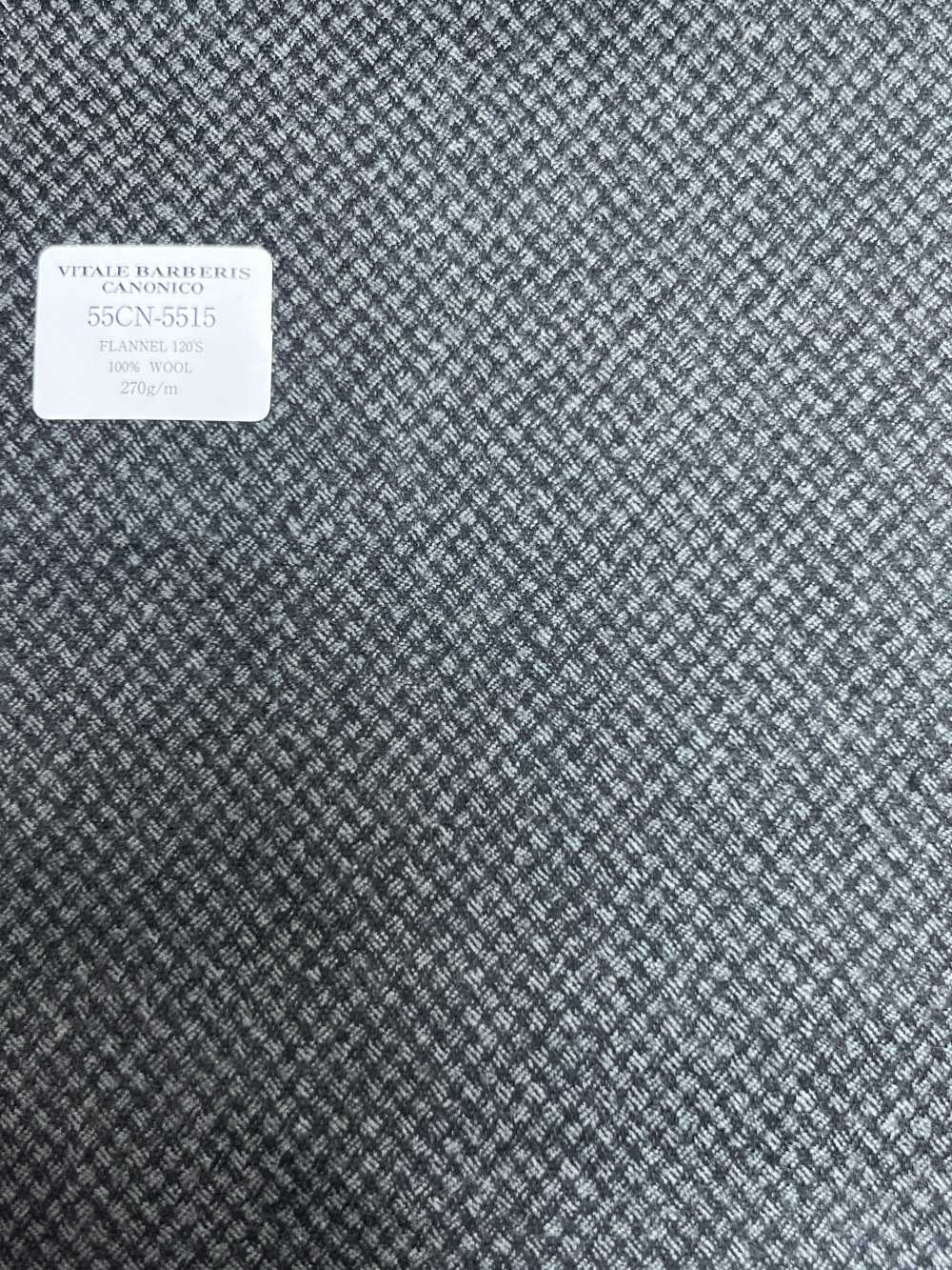 55CN5515 CANONICO FLANNEL 120'S Gray Birdseye[Vải] CANONICO