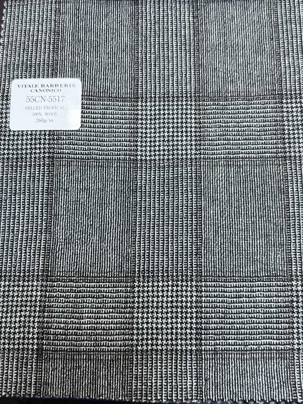 55CN5517 CANONICO MILLED TROPICAL Gray Glen Kẻ Caro[Vải] CANONICO
