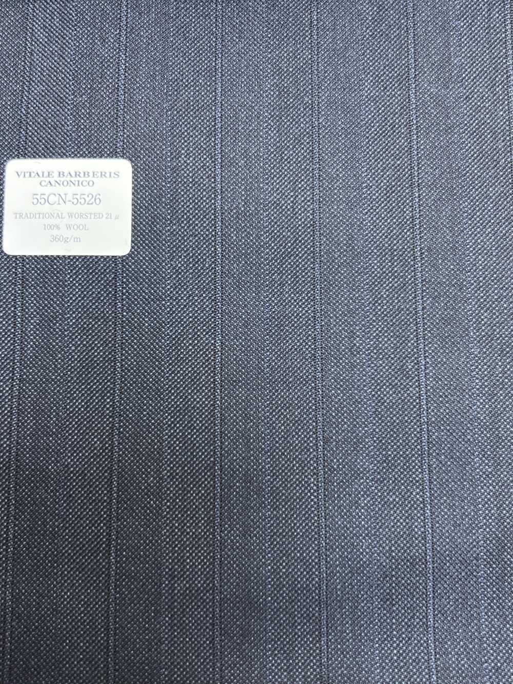 55CN5526 CANONICO TRADITIONAL WORSTED 21μ Navy Kẻ Sọc[Vải] CANONICO