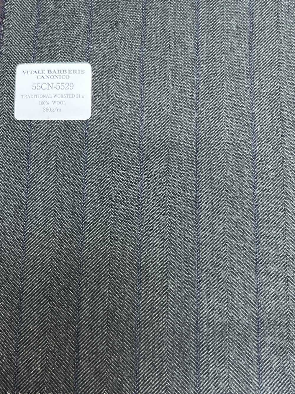 55CN5529 CANONICO TRADITIONAL WORSTED 21μ Kẻ Sọc Xanh đậm[Vải] CANONICO