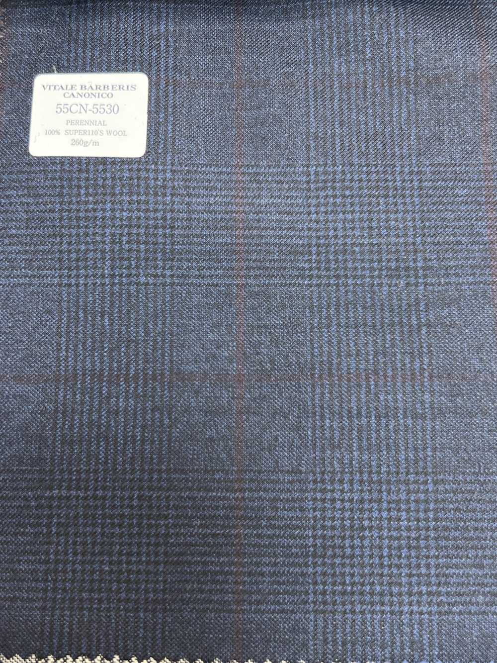 55CN5530 CANONICO PERENNIAL SUPER110'S Navy X Wine Glen Kẻ Caro[Vải] CANONICO
