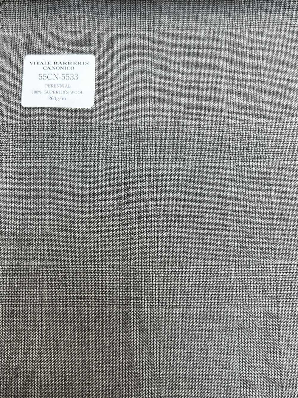 55CN5533 CANONICO PERENNIAL SUPER110'S Gray Glen Kẻ Caro[Vải] CANONICO