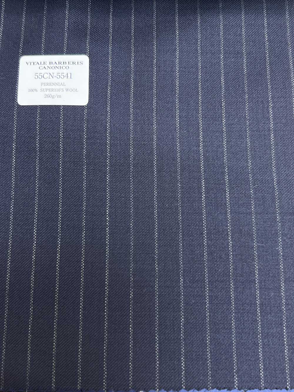 55CN5541 CANONICO PERENNIAL SUPER110'S Navy Kẻ Sọc[Vải] CANONICO