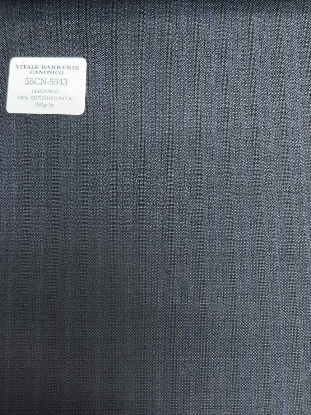 55CN5543 CANONICO PERENNIAL SUPER110'S Navy Kẻ Sọc[Vải] CANONICO