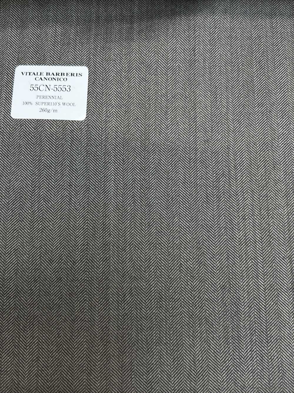 55CN5553 CANONICO PERENNIAL SUPER110'S Light Gray Dệt Xương Cá[Vải] CANONICO