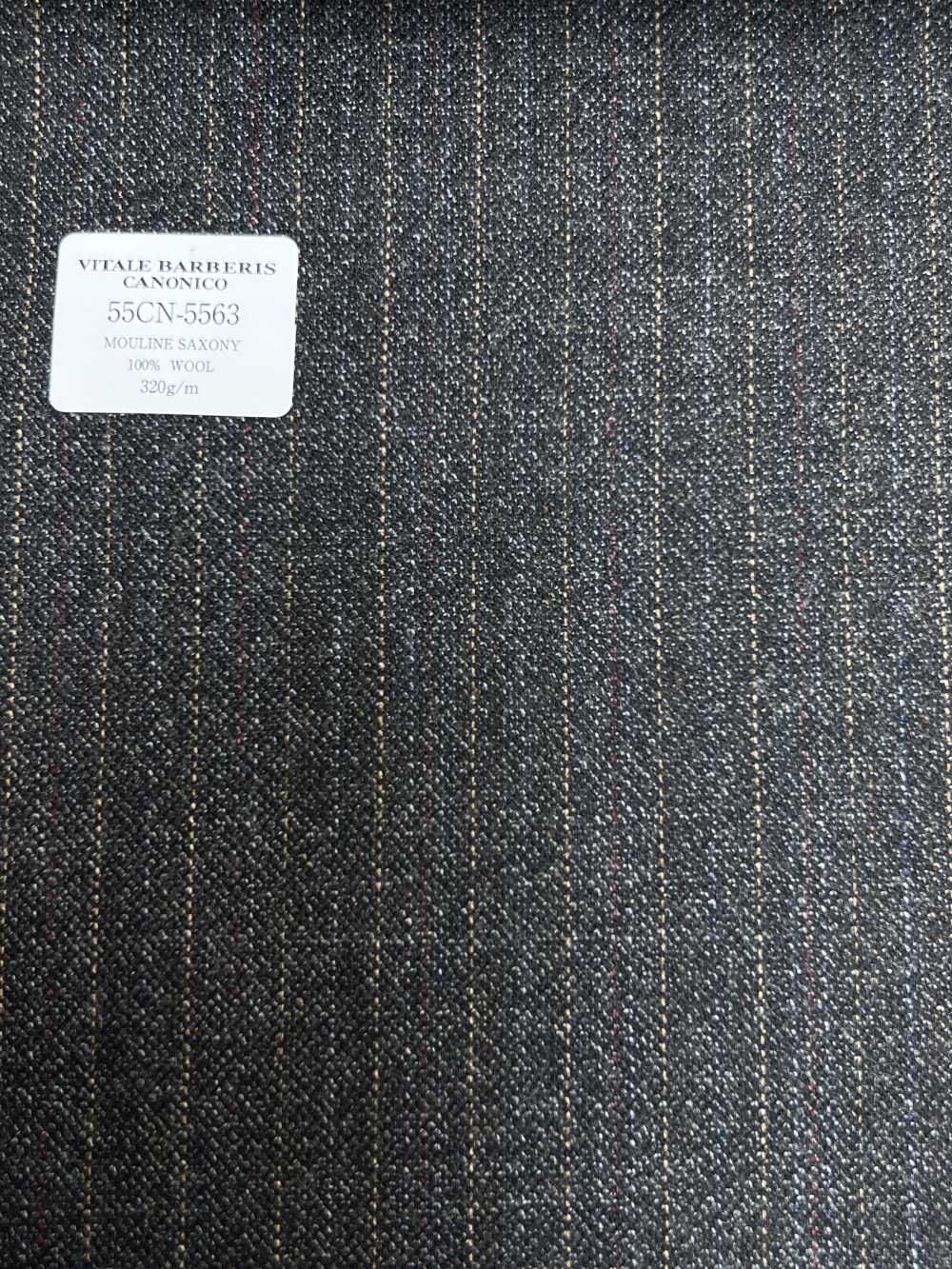 55CN5563 CANONICO MOULINE' SAXONY Gray Kẻ Sọc[Vải] CANONICO