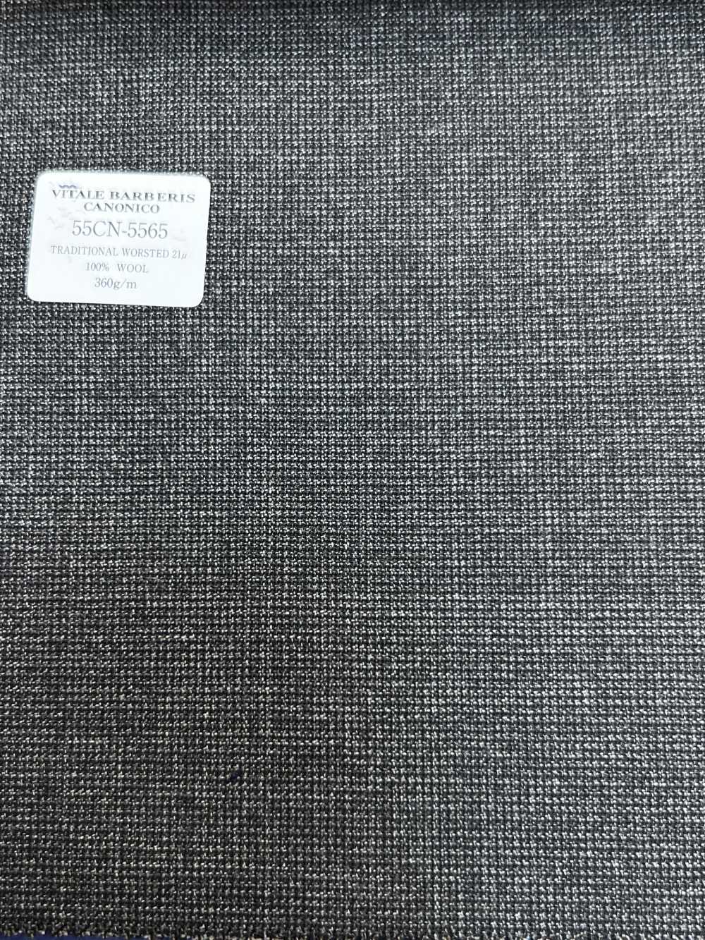 55CN5565 CANONICO TRADITIONAL WORSTED 21μ Gray Micro Kẻ Caro[Vải] CANONICO