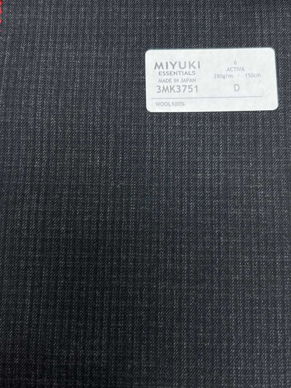 3MK3751 25AW ACTIVA Kẻ Caro Charcoal Gray[Vải] Miyuki Keori (Miyuki)