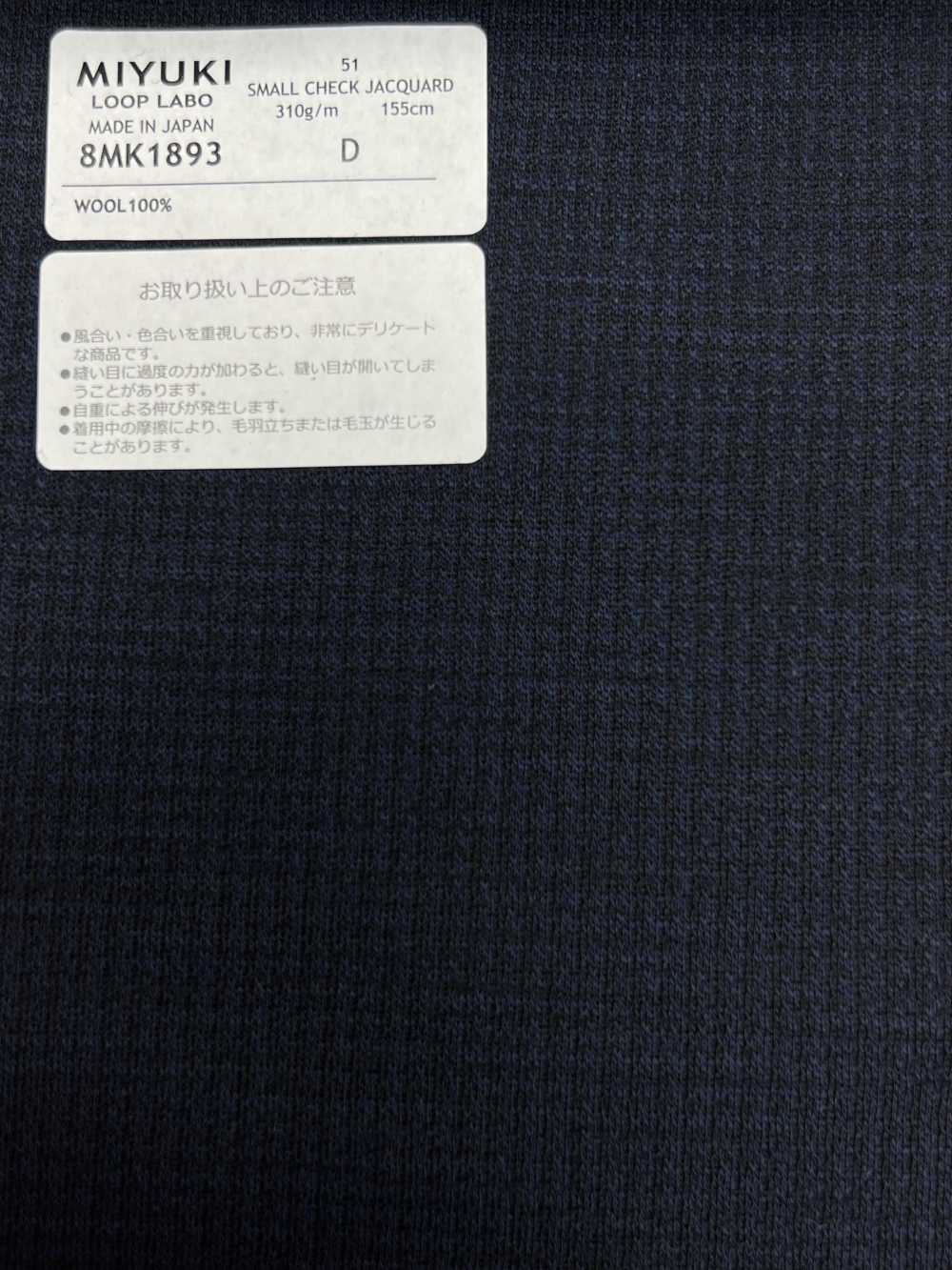 8MK1893 25AW LOOP LABO (Loop Lab) Hoạ Tiết Răng Cưa Navy[Vải] Miyuki Keori (Miyuki)