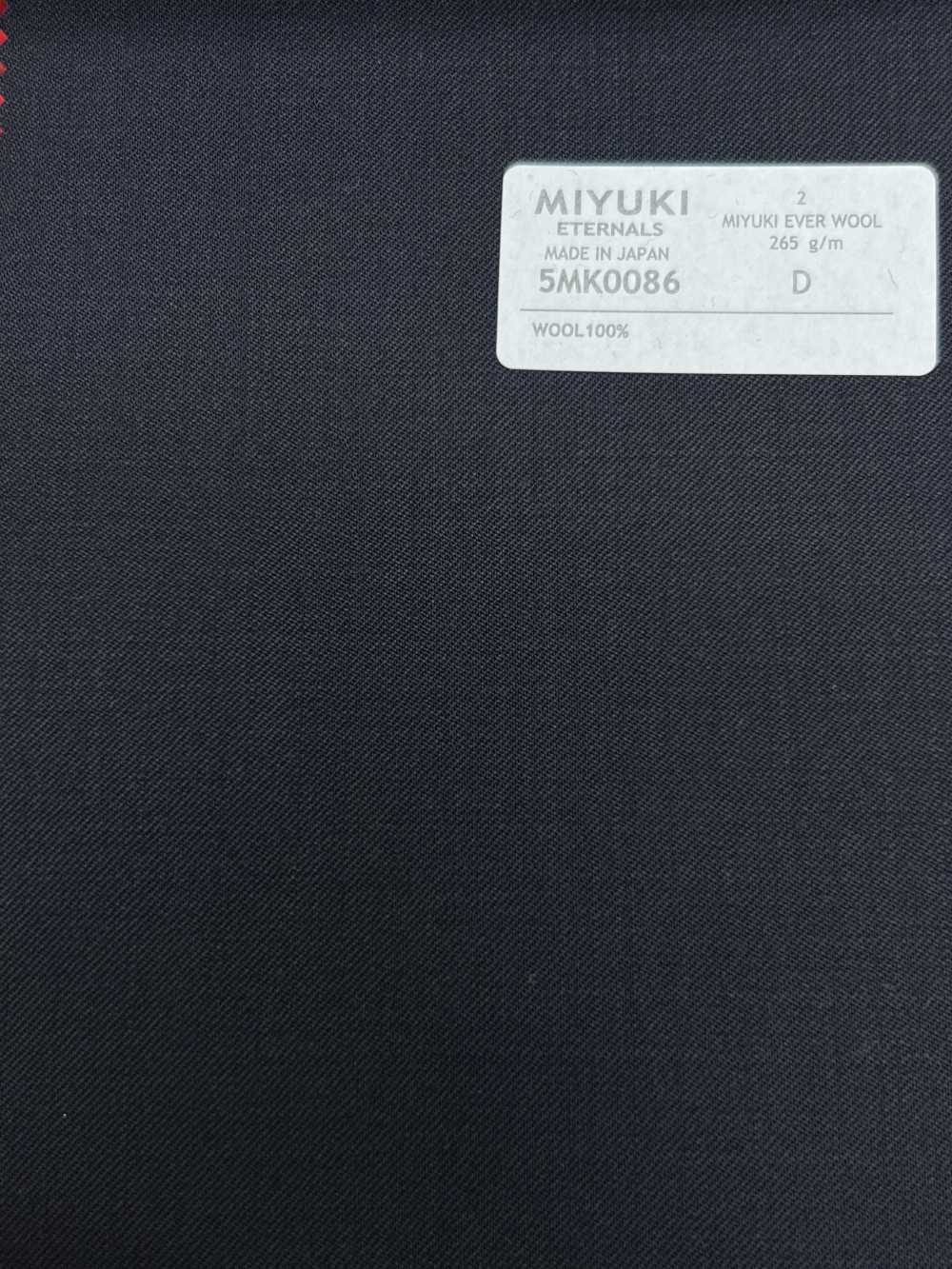 5MK0086 MIYUKI EVER WOOL (Miyuki Everwool) Màu Xanh Navy Vải Trơn Không Hoạ Tiết Miyuki Keori (Miyuki)